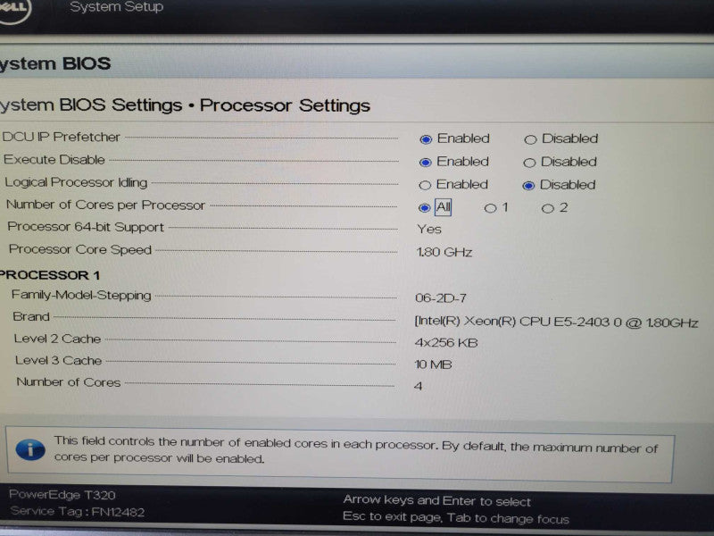 Dell PE T320 - Xeon E5-2403 0 | 8GB RAM | NO HDD | IGPU
