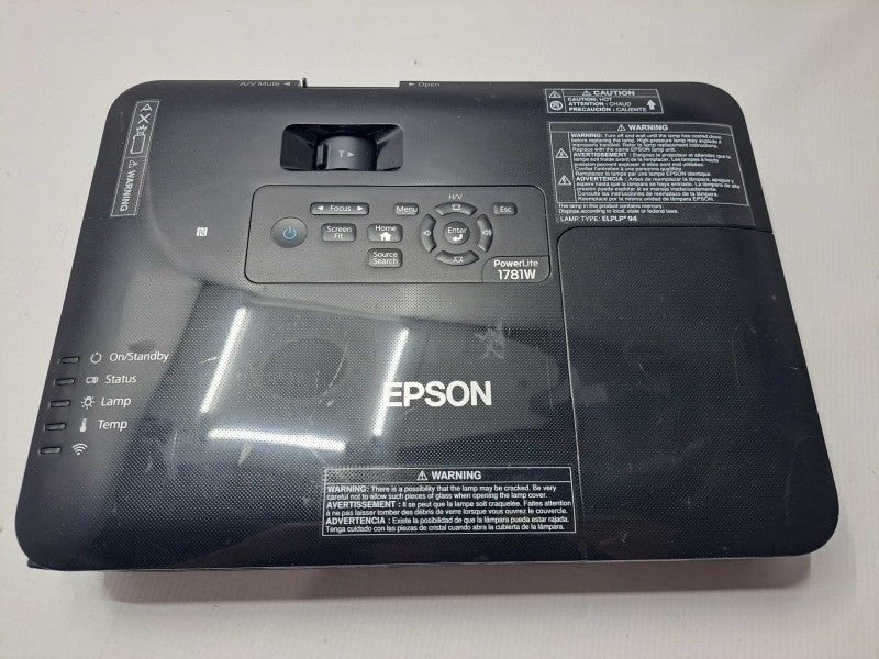 Epson PowerLite 1781W LCD Projector H794A 532 Lamp Hours )
