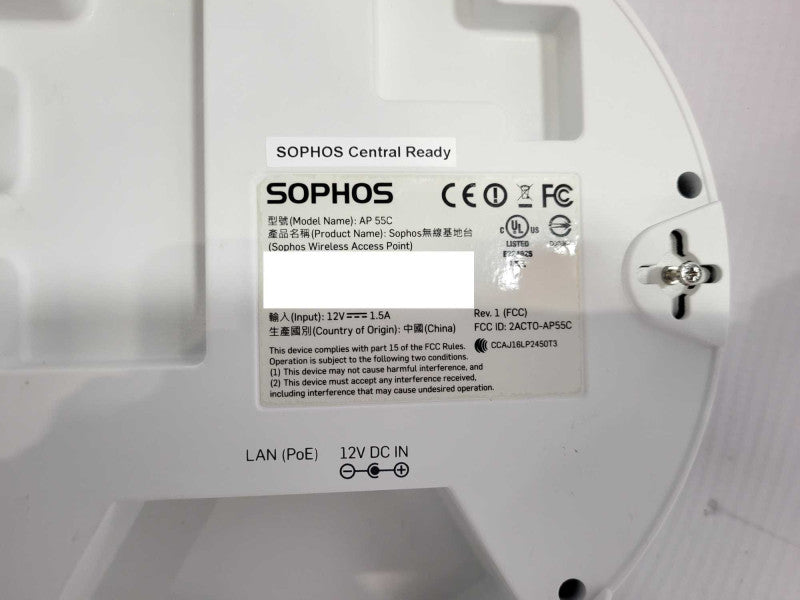 Sophos AP 55C Central Wireless Access Point Wi-Fi 5 - 2.4 GHz 5 GHz WAP  Q$