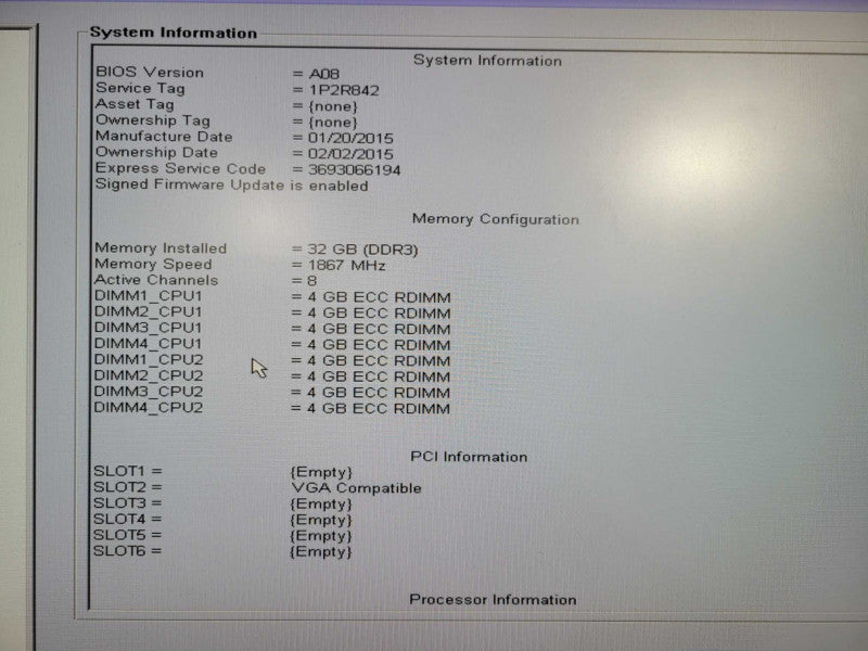 Dell Precision T5610, 2x Xeon E5-2650v2 2.6GHz, 32GB DDR3, Quadro 600 GPU !