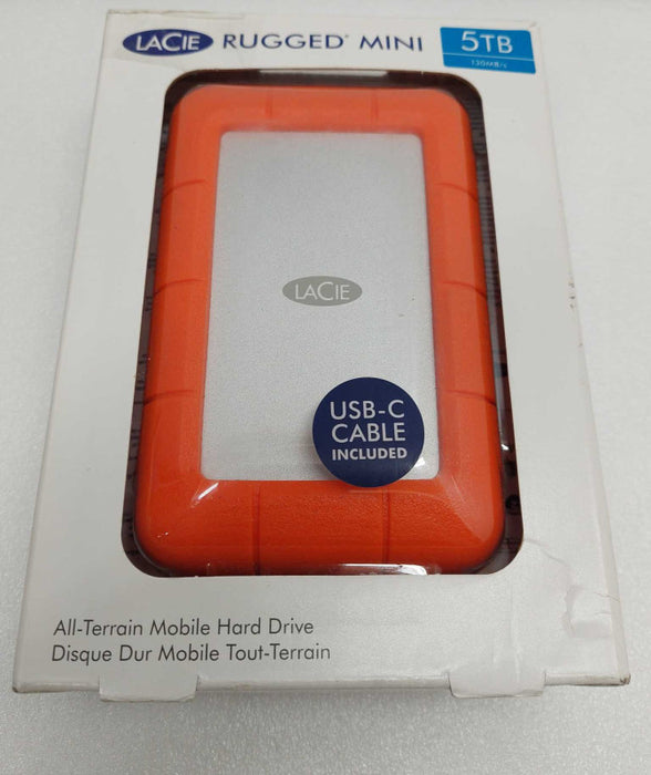 LaCie Rugged Mini 5TB,External 2.5\\'\\' OPEN BOX  Portable Hard Drive :