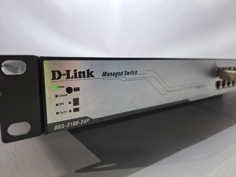 D-Link DGS-3100-24P Managed 24-Port PoE Gigabit Switch + Rackmount )