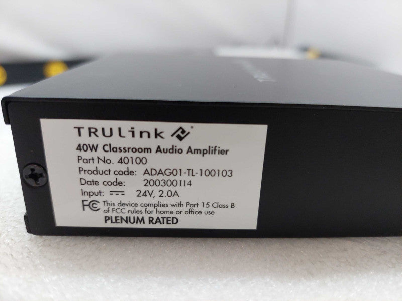 TruLink 40w Classroom Audio Amplifier