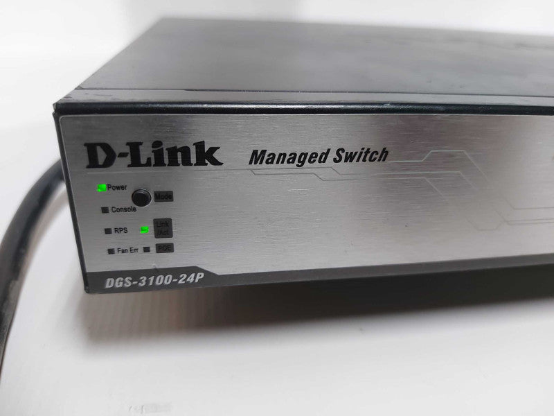 D-Link DGS-3100-24P Managed 24-Port PoE Gigabit Switch  #