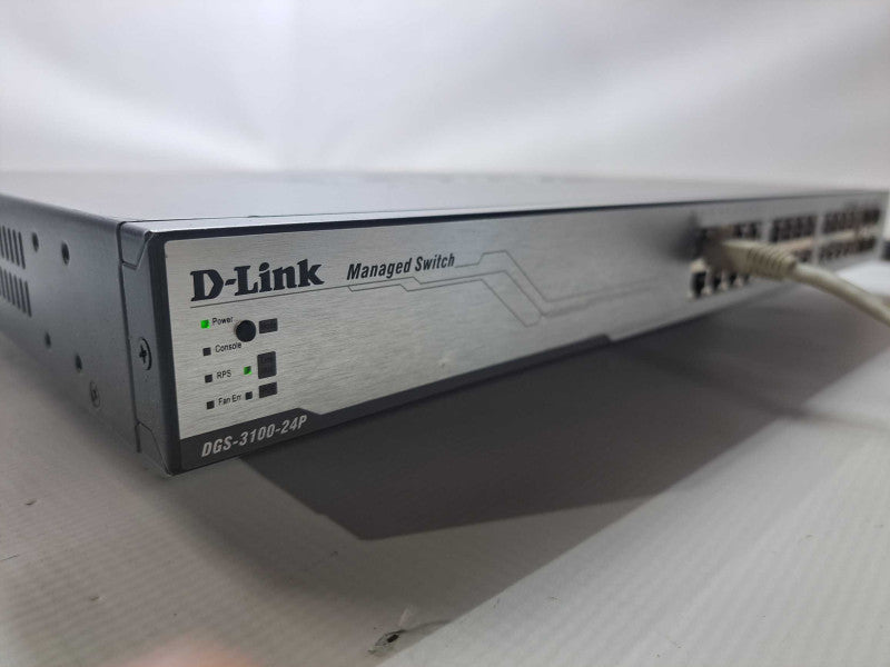 D-Link DGS-3100-24P Managed 24-Port PoE Gigabit Switch )