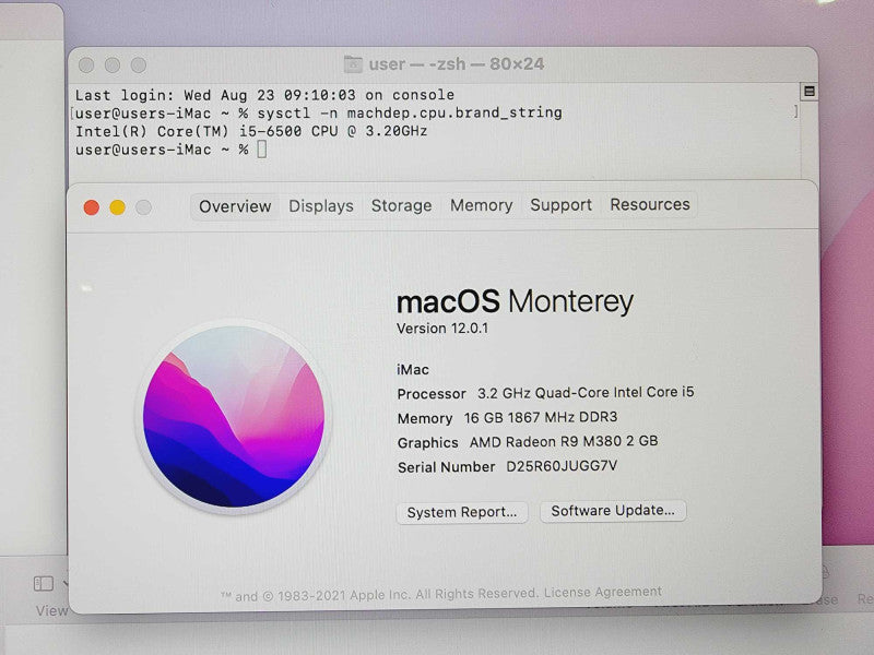 Apple iMac 2015 5K Retina 27\\" Core i5-6500@3.2GHz 16GB DDR3 1TB HDD R9 M380 2GB (
