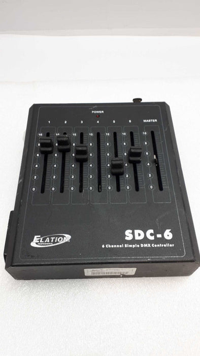 Elation SDC-6 6 channel simple DMX Controller &
