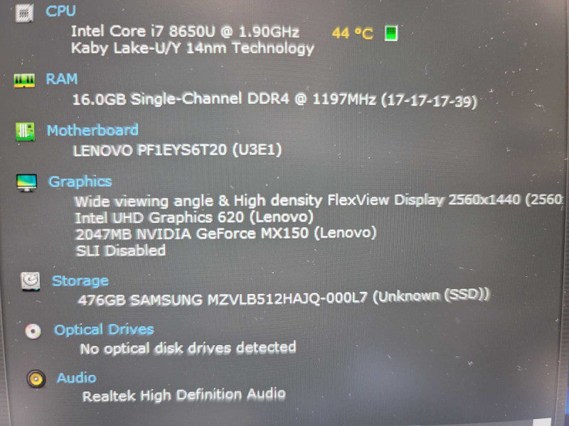 Lenovo ThinkPad T480 i7-8650U @1.90, 16GB DDR4, 2GB GeForce MX150, 512GB m.2  Î²