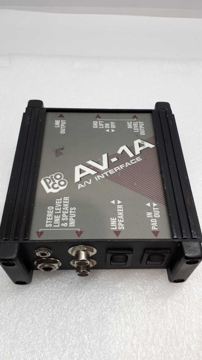 AV-1A Audio Visual Interface &