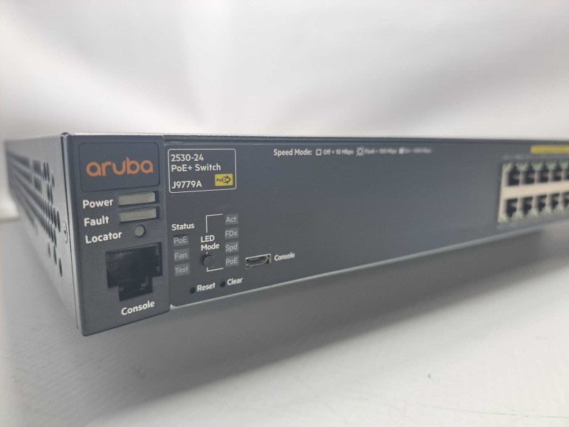 Aruba 2530-24  24-Port Gigabit PoE+ Network Switch *Parts* )