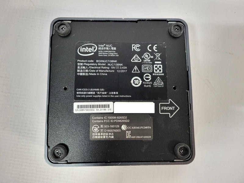 Intel NUC Mini PC Intel Core i3-7100U @ 2.4GHz 16GB DDR4 256GB NV.me $