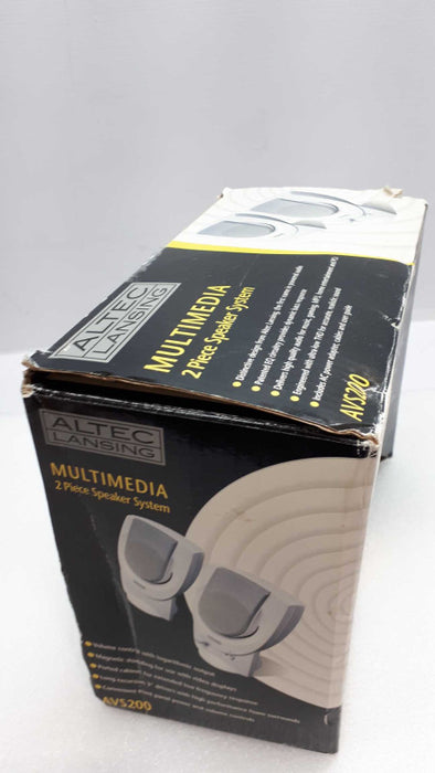 ALTEC LANSING AVS-200 Surround Speakers White Pair &