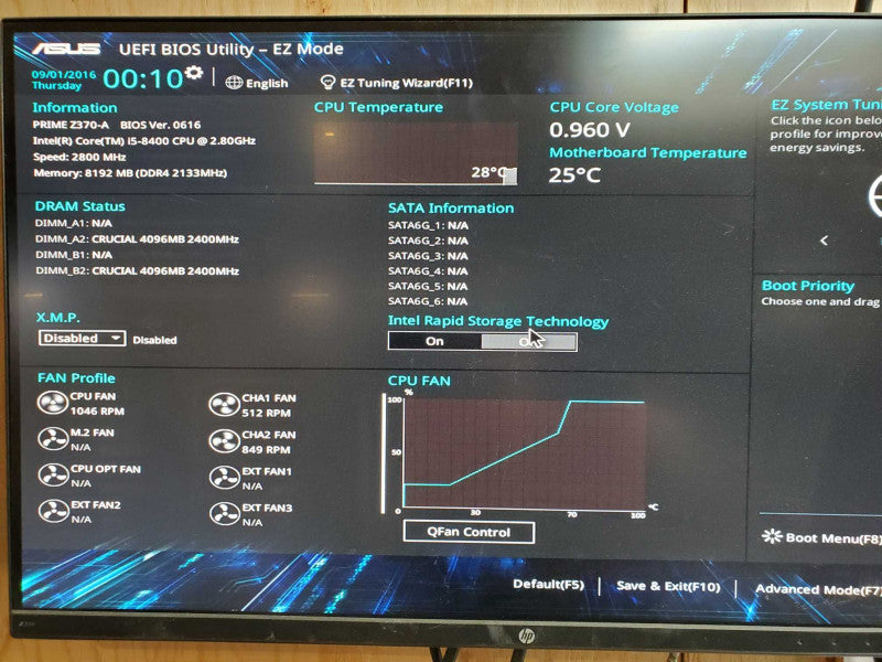 Custom PC - Intel i5-8400 @ 2.80 GHZ 8GB DDR4 600W PSU