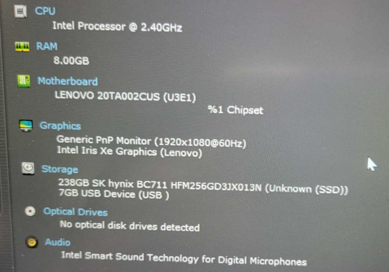 Lenovo ThinkPad E14 i5-1135G7 @ 1.60GHz, 16GB DDR4, 256GB m.2 !