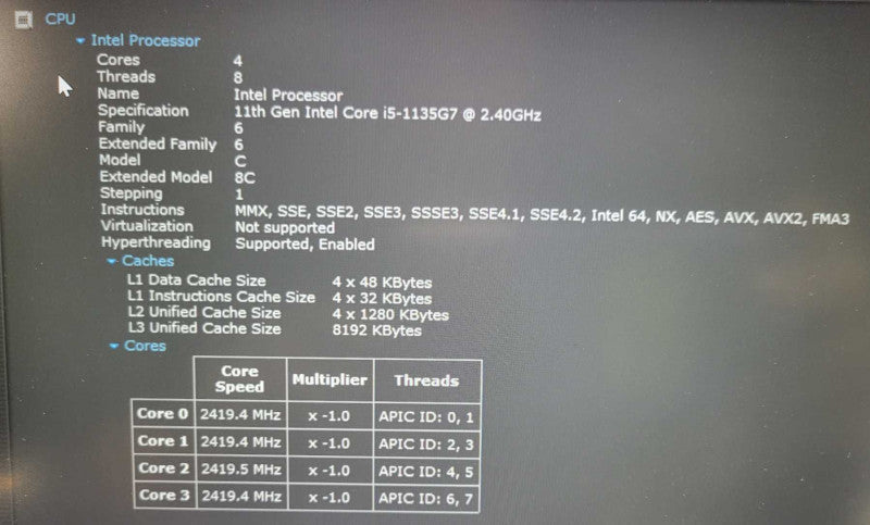 Lenovo ThinkPad E14 i5-1135G7 @ 1.60GHz, 16GB DDR4, 256GB m.2 !