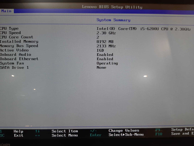 Lenovo ThinkCentre X1 23\\" ALL-IN-ONE i5-6200U @ 2.30 GHz 8GB DDR3 NO HDD Q