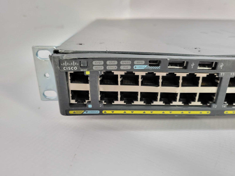 Cisco WS-C2960XR-48LPS-I 48-Port GigE 4x1G SFP PoE+ Switch READ $