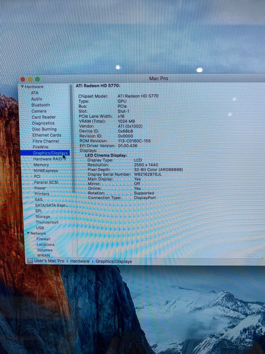 Apple Mac Pro 2010 Quad-Core Xeon W3565 Radeon HD 5770 1GB 12GB RAM 1TB READ