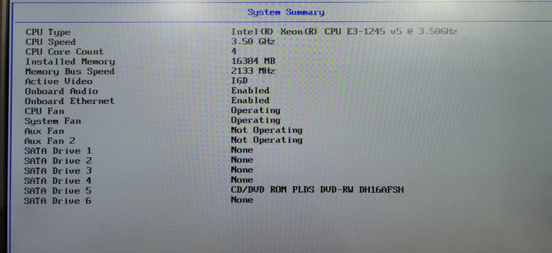 Lenovo Thinkstation P310 Xeon E3-1245 V5 @ 3.50ghz / 16GB ram / NO HDD !
