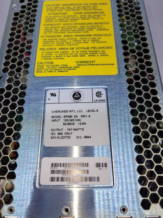 SGI Octane 060-0035-002 Power Supply SP360 2A