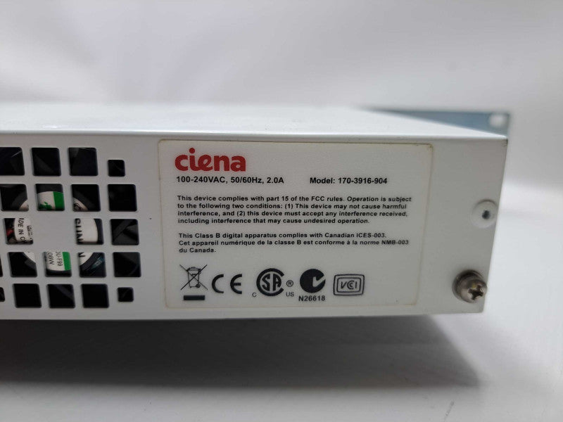 Ciena 3916 170-3916-904 6-Port Service Switch w/ RackMount  )