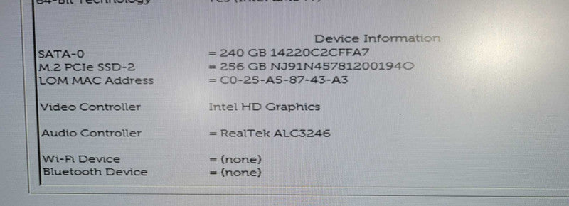 Dell Optiplex 3080 i5-10600T @ 2.40ghz / 16gb ram / 256gb SSD +  NvME !