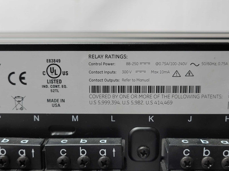 GE Multilin B30 Bus Differential Relay, READ _