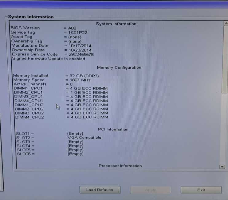 Dell Precision T5610 2x Xeon E5-2650 v2 @ 2.60GHz 32GB Ram Quadro K600 GPU  )