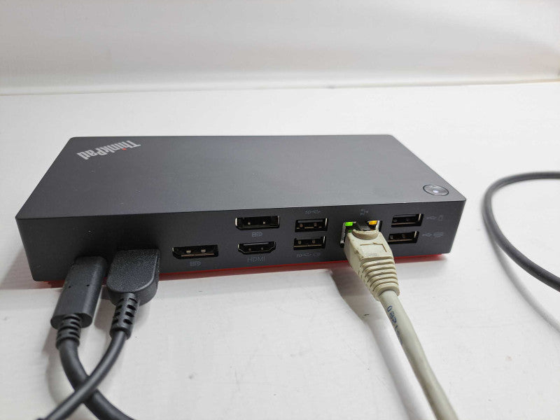 Lenovo ThinkPad USB-C Dock Gen2 + 65W Power Adapter & USB-C Cable Tested )