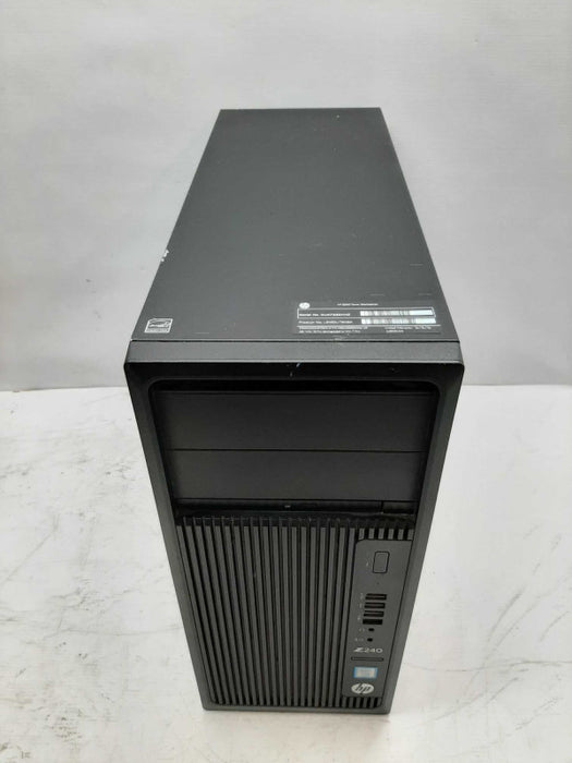 HP Z240 TWR Workstation E3-1240v5 @ 3.50 GHz 8GB DDR4 NO HDD QUADRO K2200 GPU