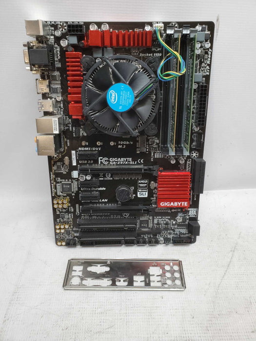 Gigabyte GA - Z97x-SLi with intel i7-4790 @ 3.60 GHZ 8GB DDR3 Combo