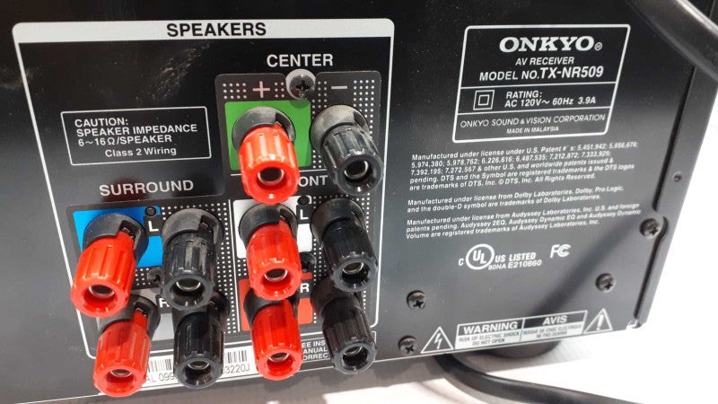 Onkyo TX-NR509 5.1-Channel A/V Home Theater Receiver &