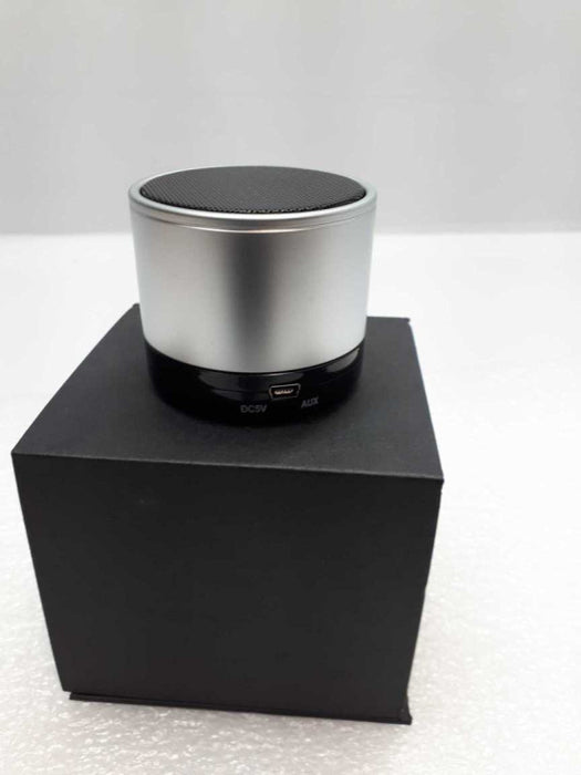 Wireless Bluetooth Speaker with Mic- Sleek Design with Metal New )