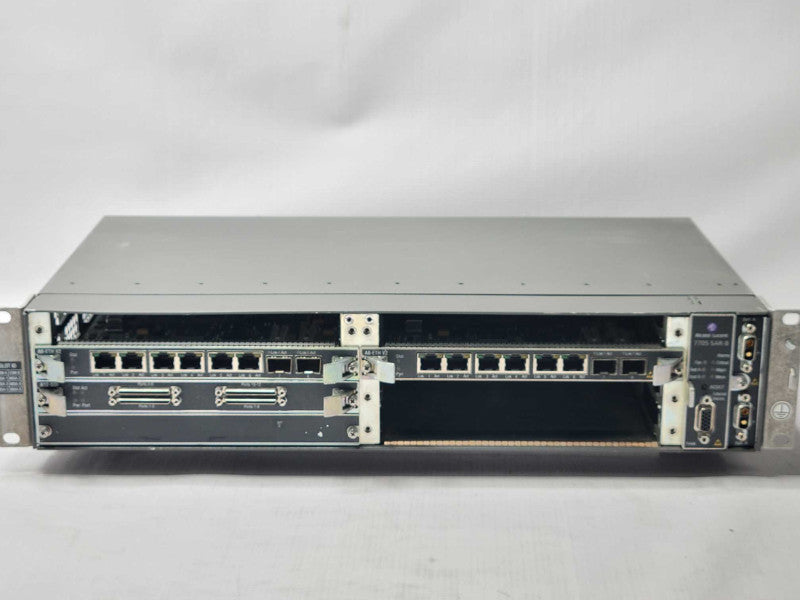 alcatel lucent 7705 SAR-8 Chassis with 2x A8-ETHv2 and 1x A12-SDI cards, READ _
