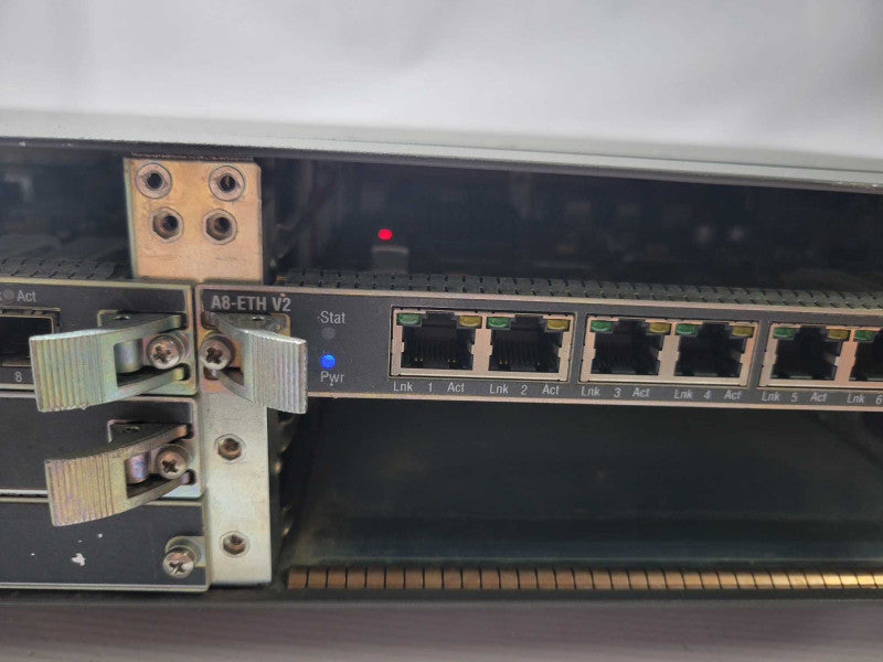 alcatel lucent 7705 SAR-8 Chassis with 2x A8-ETHv2 and 1x A12-SDI cards, READ _