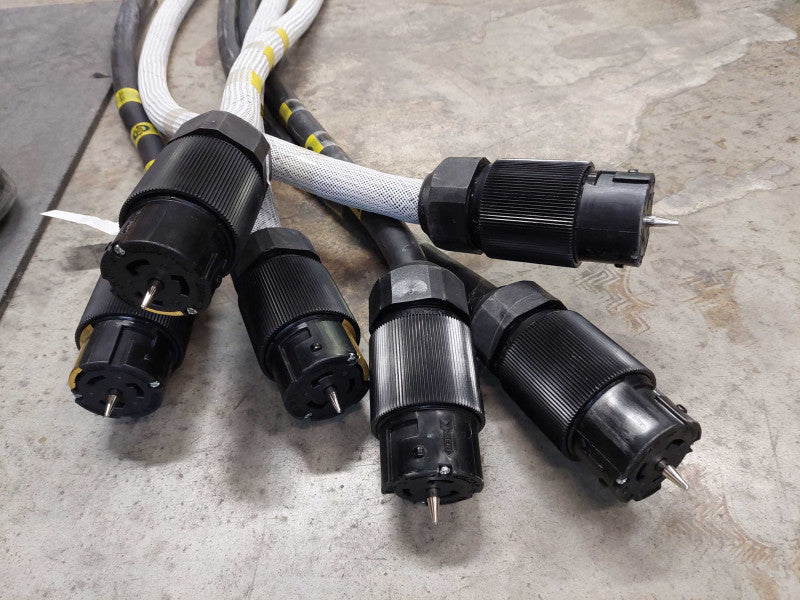 Russelstoll 3 Gage Heavy Duty 15ft Power Cable Cat.No.9P54U2T/1100 50A 250VAC Q