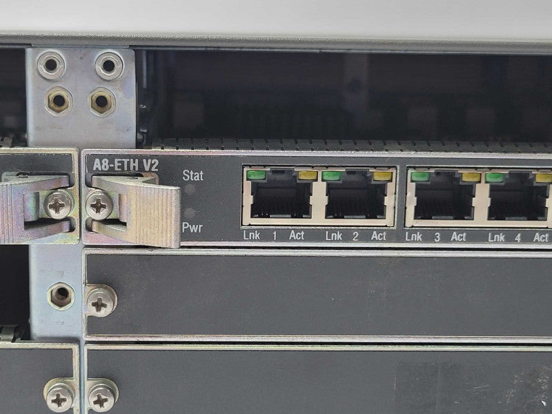 alcatel lucent 7705 SAR-8 Chassis with 2x A8-ETHv2 cards, READ _
