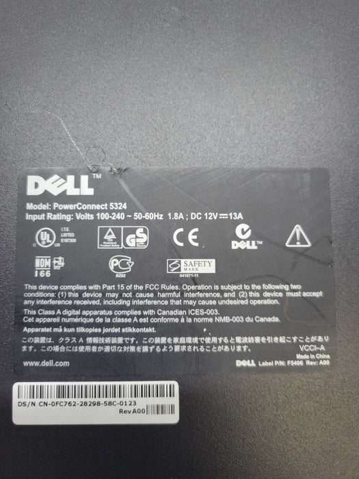 Dell Power Connect 5324 24-Port Gigabit Ethernet Switch