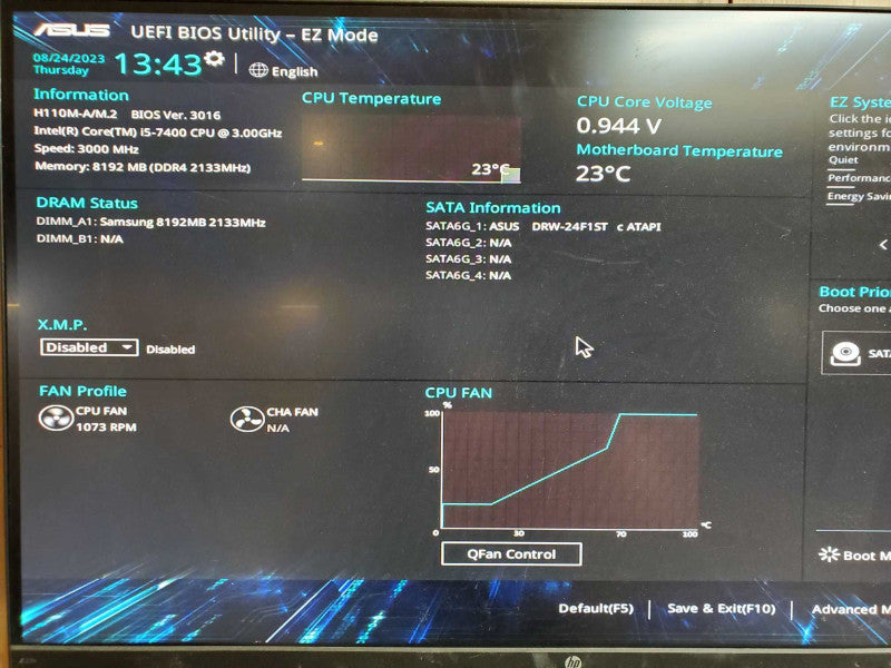 Custom PC - Intel i5-7400 @ 3.00 GHZ 8GB DDR4 500W PSU