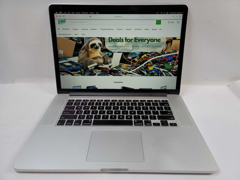 MacBook Pro A1398 i7-4870HQ, 16GB DDR3, 1TB HDD **Battery Service reccomend Î²
