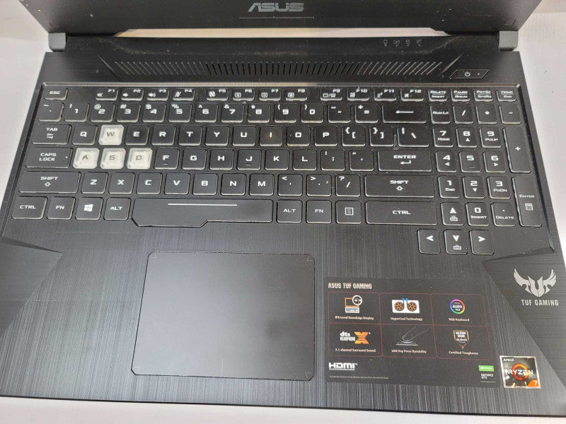 ASUS Tuf Gaming FX505D Ryzen 7, GTX 1650 NO SSD, NO RAM, FOR PARTS Î²