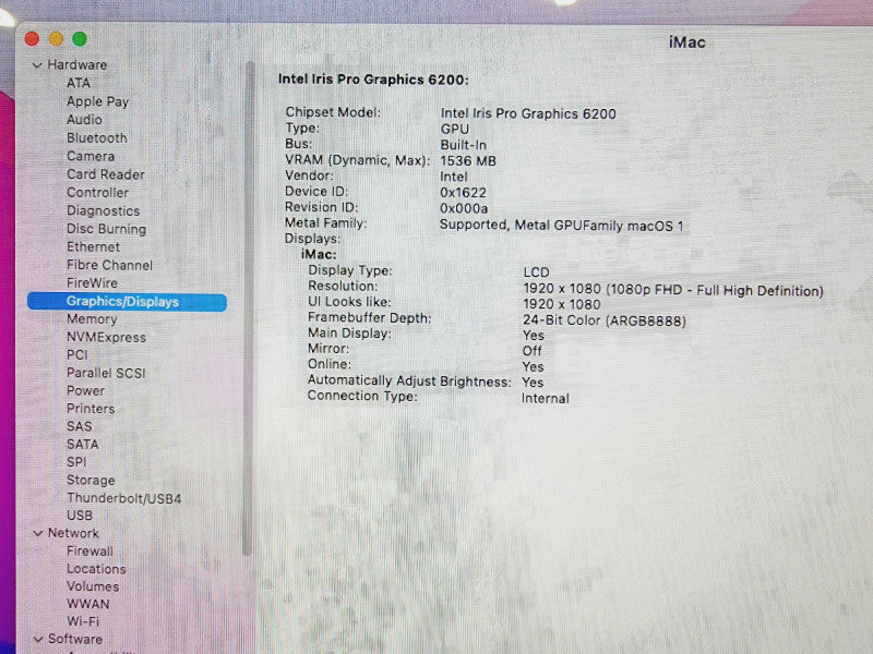 Apple iMac 2015 21.5\\" Core i5-5575R @ 2.8GHz 16GB DDR3 1TB HDD (