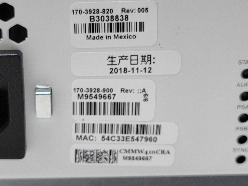 Ciena 3928 170-3928-820 12-Port Ethernet Service Delivery Switch 2x PSU, READ _
