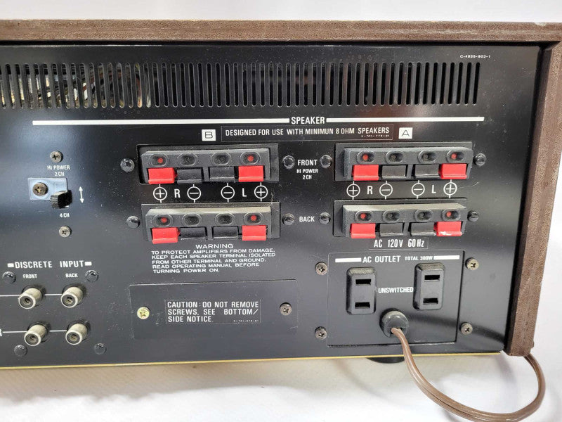 Sony SQR-6750 4-Channel Quad Receiver $
