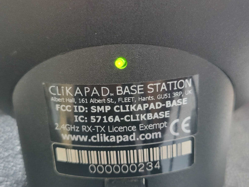 Clikapad Base Station Presentation Remote Clicker with 20x Keypads, READ _