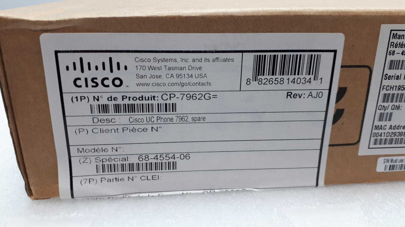 CISCO 7962G Unified IP Phone VoIP Phone PoE Business Telephone (CP-7962G) New Q&