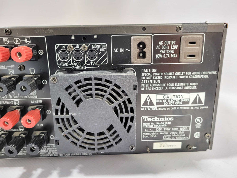 TECHNICS SA-DX1040 AV CONTROL STEREO RECEIVER  $