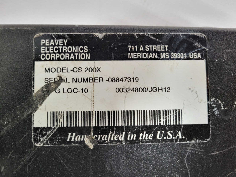 Peavey CS 200X Professional Stereo Power Amplifier USA MADE READ $