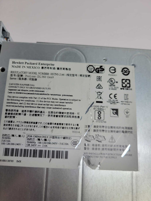 HP Proliant DL360 Gen9 2x Xeon E5-2640 V3  / 112GBb ram / P440ar raid