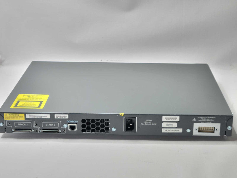 Cisco Catalyst 3750G WS-C3750G-12S-E 12-Port SFP Managed Gigabit Switch Q_